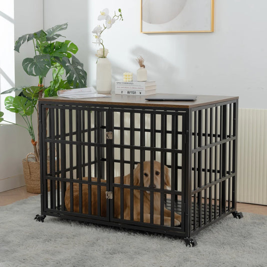 42" Heavy Duty Wooden Dog Crate
