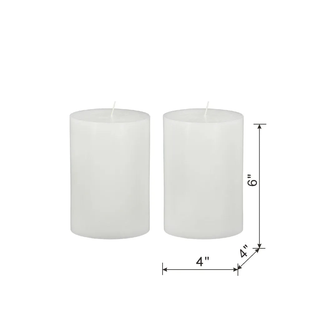 Ivory Pillar Candles - Smoke-free and Odorless