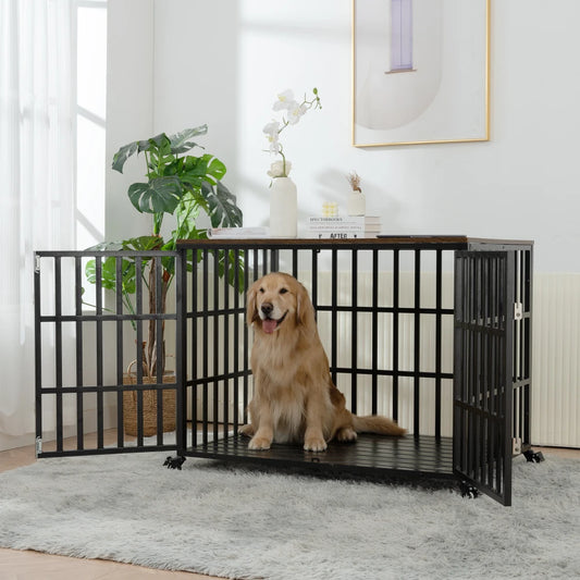 42" Heavy Duty Wooden Dog Crate