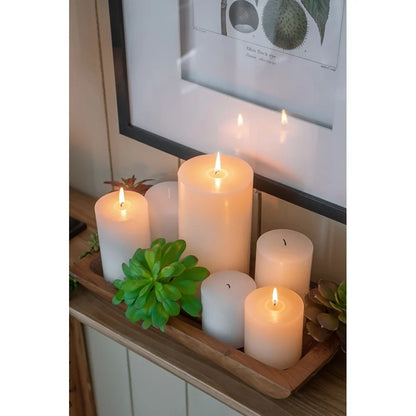 Ivory Pillar Candles - Smoke-free and Odorless