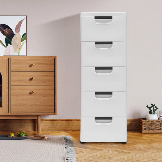 5 Drawer Stackable Vertical Clothes Storage Tower