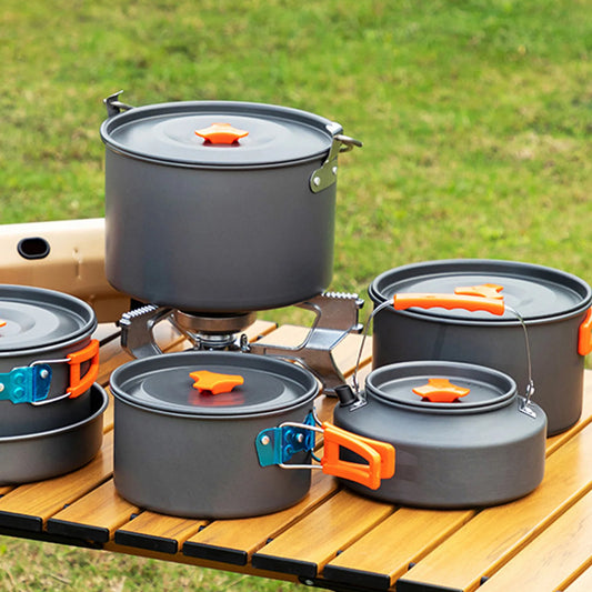 3pcs Non-Stick Portable Camping Cookware