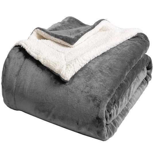 Sherpa Fleece Soft and Fuzzy Bed Blanket