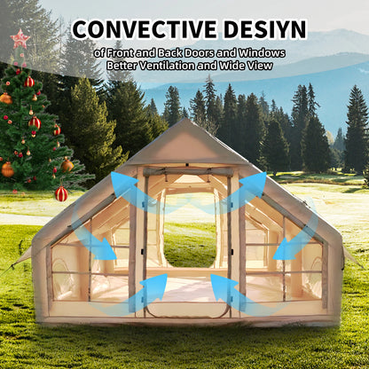 Easy Setup Inflatable Tent for Camping with Landscape Skylight