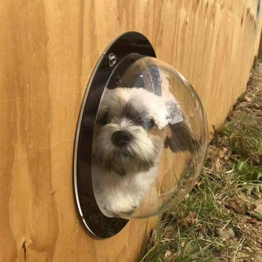 12.4" Round Clear Acrylic Portal for Dogs/Cats