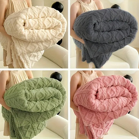 Ultra-Soft  1pc Luxurious Fleece Blanket