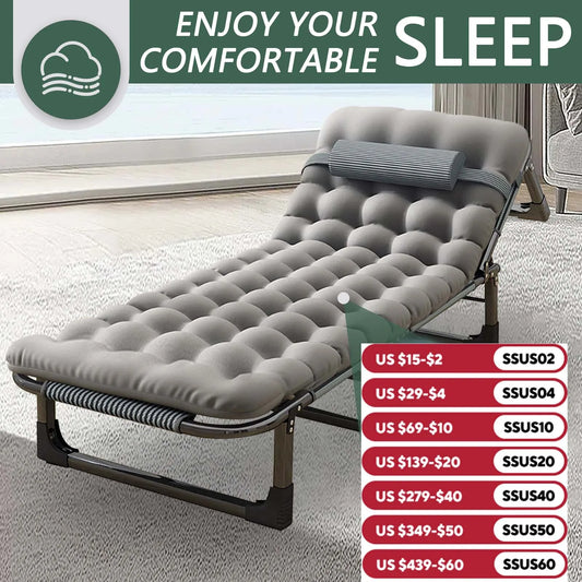 Portable, Lightweight, Foldable, Camping Bed For Adults