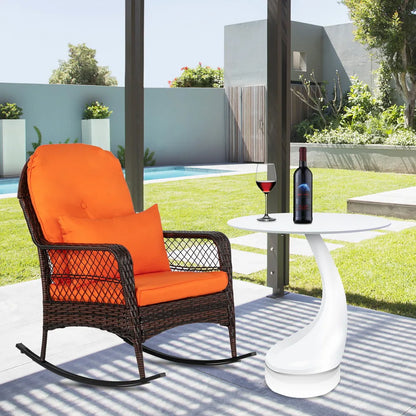 Latte Woven Single Rocking Chair