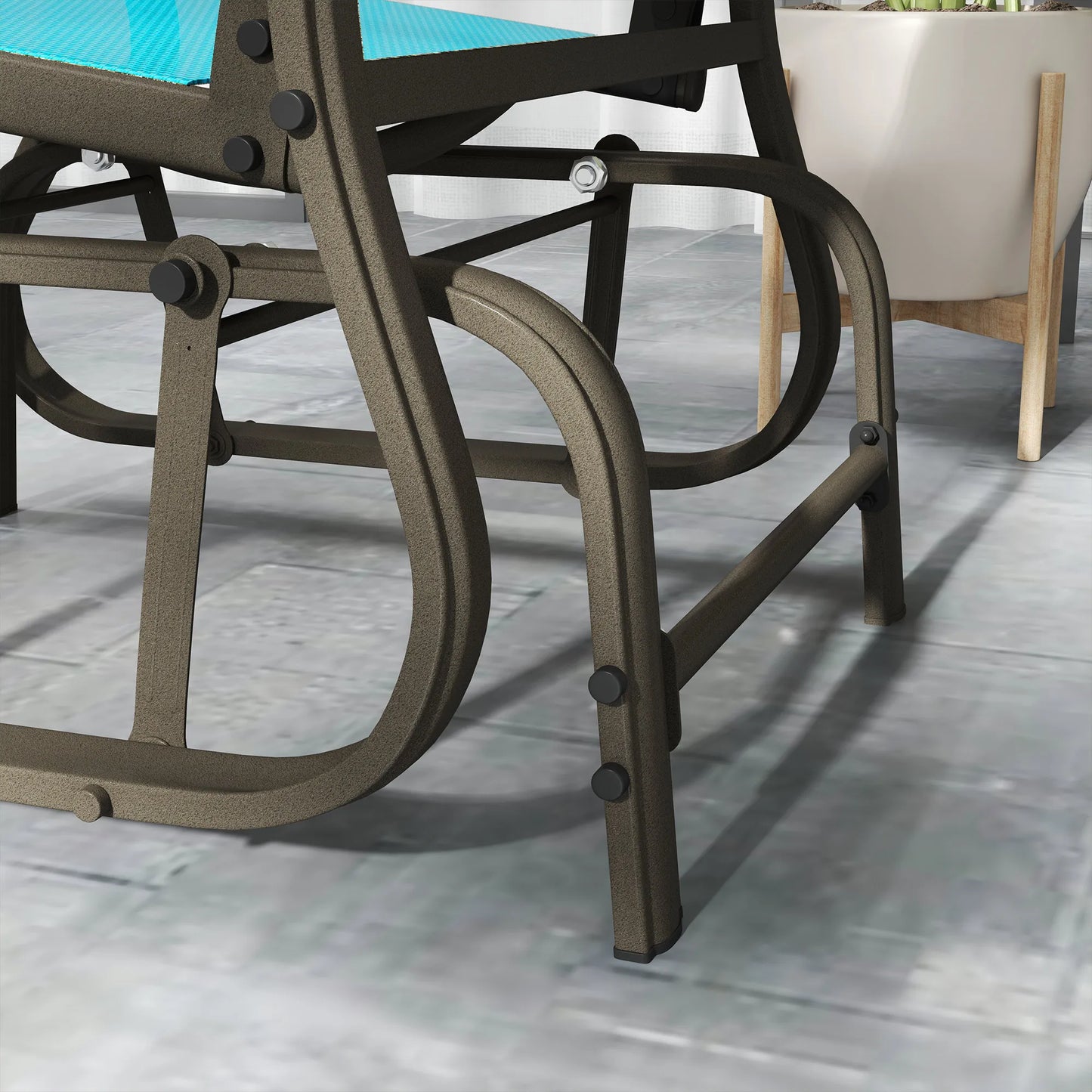 Outdoor Steel Rocking Glider Chair