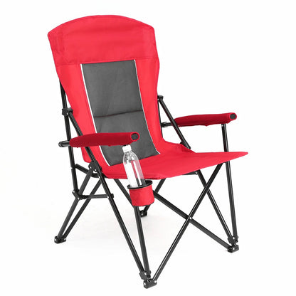 Portable, Folding, Outdoor Camping Chair With Armrests